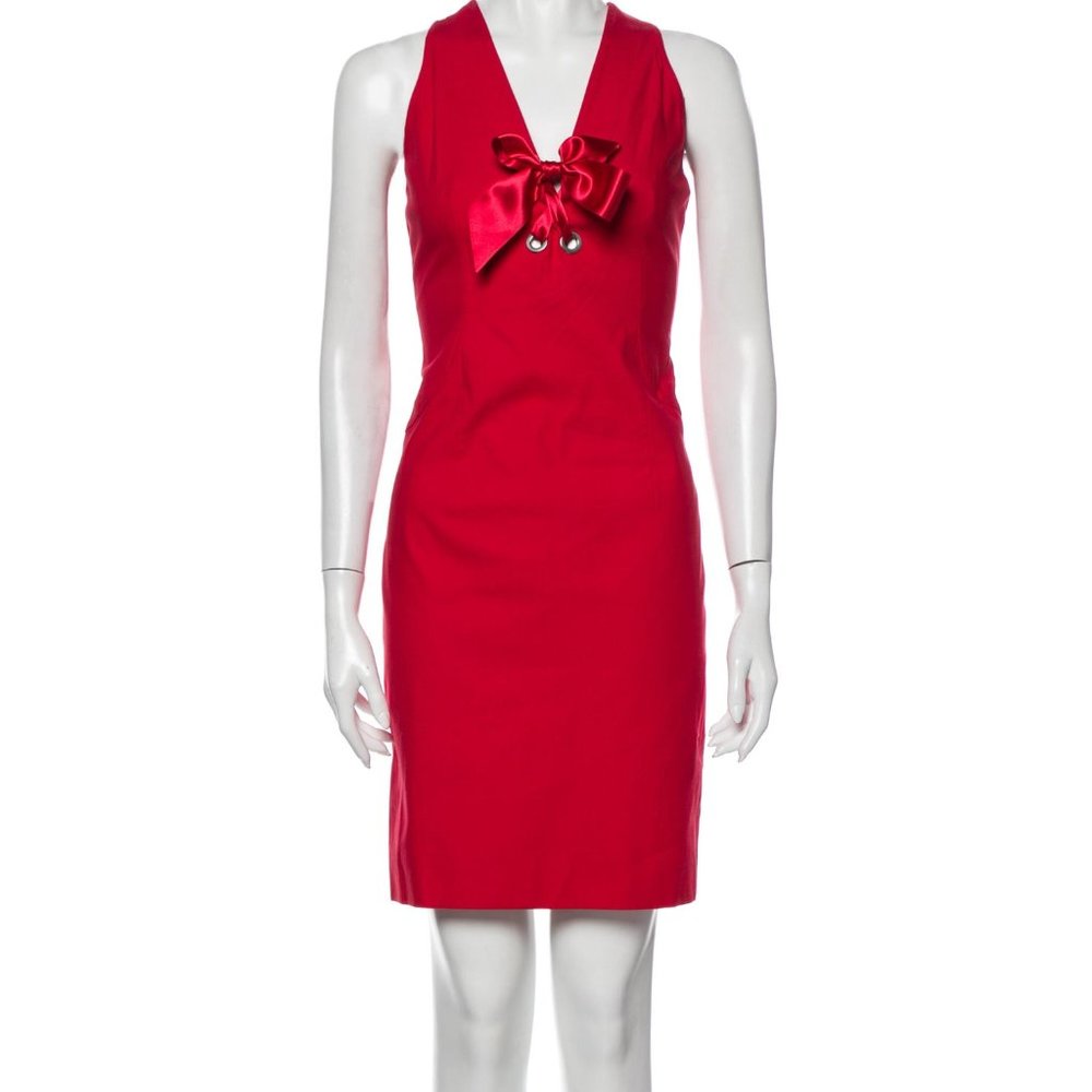 Valentino V-Neck Knee Length Dress